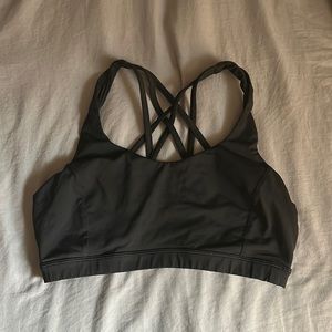 LuluLemon black sports bra, size 8